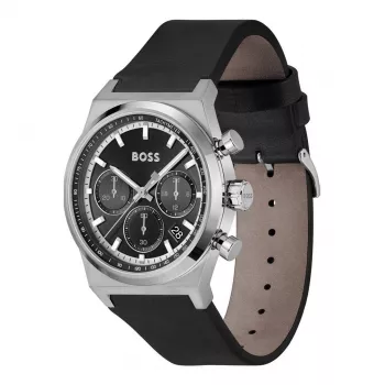 BOSS Hero vīriešu hronogrāfa pulkstenis 1514218 41mm nerūsējošais tērauds zils ciparnīca
