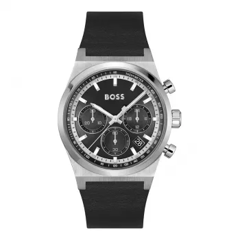 BOSS Hero vīriešu hronogrāfa pulkstenis 1514218 41mm nerūsējošais tērauds zils ciparnīca