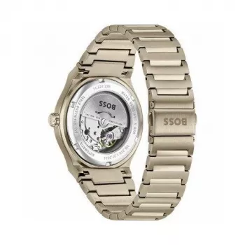 BOSS Men's Velocity Quartz Chronograph Pulkstenis 1514184 41mm Nerūsējošais Tērauds Melns Ciparnīca