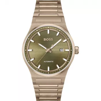BOSS Men's Velocity Quartz Chronograph Pulkstenis 1514184 41mm Nerūsējošais Tērauds Melns Ciparnīca
