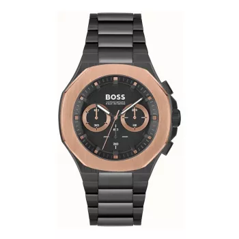 BOSS Vīriešu Pulkstenis 1514090 45mm Nerūsējošā Tērauda Hronogrāfs