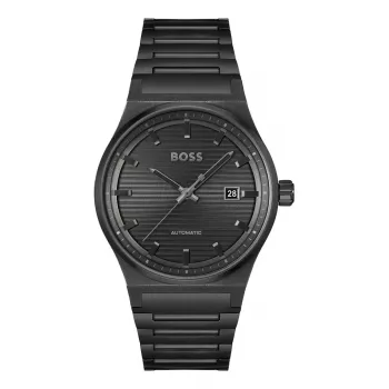 BOSS vīriešu pulkstenis 1514120 Skymaster 40mm zils ciparnīca brūna ādas siksniņa