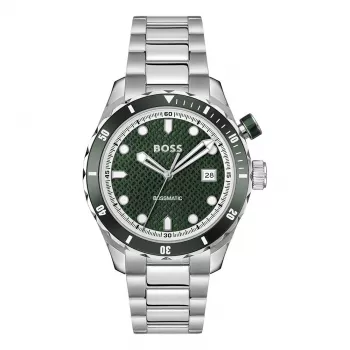 BOSS vīriešu pulkstenis 1514178 42mm nerūsējošais tērauds zils ciparnīca hronogrāfs