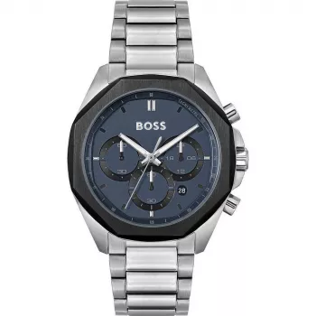 BOSS Skymaster vīriešu hronogrāfa pulkstenis 1514015 43mm nerūsējošais tērauds zils ciparnīca