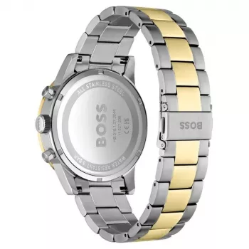 BOSS Skymaster vīriešu kvarca hronogrāfa pulkstenis 1514163 44mm zils ciparnīca nerūsējošā tērauda siets
