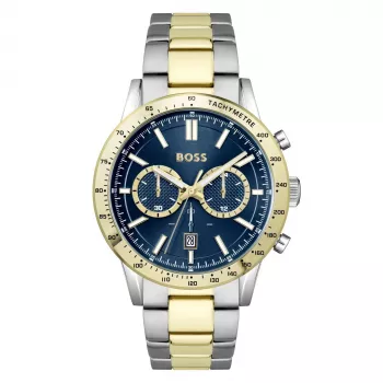 BOSS Skymaster vīriešu kvarca hronogrāfa pulkstenis 1514163 44mm zils ciparnīca nerūsējošā tērauda siets