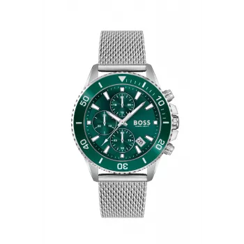 BOSS Velocity Vīriešu Hronogrāfa Pulkstenis 1513905 46mm Melns Silikons
