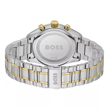 BOSS Velocity vīriešu hronogrāfa pulkstenis 1514227 44mm melns silikons