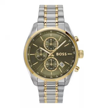 BOSS Velocity vīriešu hronogrāfa pulkstenis 1514227 44mm melns silikons