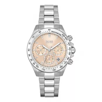 BOSS Women's 1502615 Quartz Analog Watch 38mm Stainless Steel Mesh Strap Rose Gold Tone