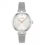 BOSS sieviešu pulkstenis 1502653 kvarca analogs 32mm nerūsējošā tērauda sieta siksniņa sudrabs
