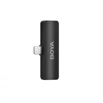 BOYA BY-V4D bezvadu mikrofonu sistēma ar 4 raidītājiem un 1 Lightning uztvērēju (melns)