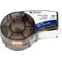 Brady M21-750-461 B-461 Poliestera nepārtrauktā marķēšanas lente, melna uz balta, 19,05 mm x 6,4 m, pastāvīga līme 110933