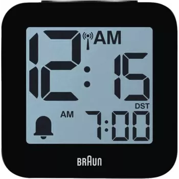 Braun BC 25 BP-DCF radiovadāms modinātājpulkstenis ar balss izvadi, melns (60077)