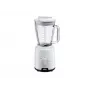 Braun JB1050WH Household PowerBlend 1 galda mikseris ar 1,5 L stikla trauku, virtuves palīgs smalcināšanai, biezeņa gatavošanai un maisīšanai, ledus smalcināšanas funkcija, 2 ātrumi, 600 vati, balts (JB1050)