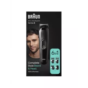 Braun MGK 3420 daudzfunkcionālais 6-in-1 bārdas un matu trimmeris sejai, matiem, degunam un ausīm