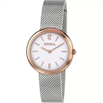 BREIL TW1777 Sieviešu kvarca pulkstenis 35mm Sudraba nerūsējošā tērauda sieta aproce