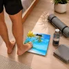 Brock BS 001 digitālie vannasistabas svari ar rūdīta stikla platformu, 180 kg ietilpība, 100 g precizitāte, ieslēgšana ar soli, 2xAAA baterijas iekļautas