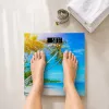 Brock BS 001 digitālie vannasistabas svari ar rūdīta stikla platformu, 180 kg ietilpība, 100 g precizitāte, ieslēgšana ar soli, 2xAAA baterijas iekļautas