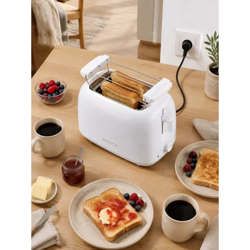 Brock BT 1008 WH 2 šķēļu maizes grauzdētājs 750W balts