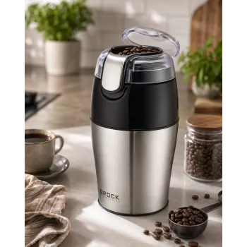 Brock CG 4050 SS kafijas dzirnaviņas ar nerūsējošā tērauda asmeņiem, 150W, 70g, pulsa funkcija