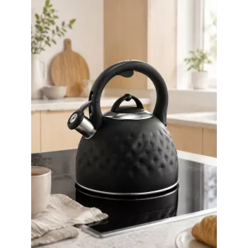 Brock MWK 002 BK La Cuisinette tējkanna 2,7L melna/nerūsējošais tērauds