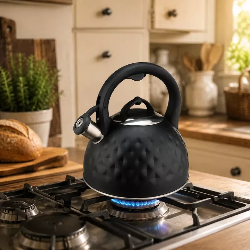 Brock MWK 003 BK La Cuisinette elektriskā tējkanna 2,5 L 2200 W melna/nerūsējošais tērauds