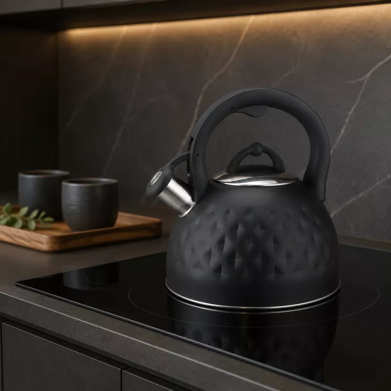 Brock MWK 003 BK La Cuisinette elektriskā tējkanna 2,5 L 2200 W melna/nerūsējošais tērauds
