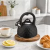 Brock MWK 003 BK La Cuisinette elektriskā tējkanna 2,5 L 2200 W melna/nerūsējošais tērauds
