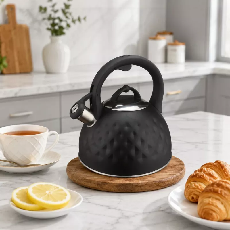 Brock MWK 003 BK La Cuisinette elektriskā tējkanna 2,5 L 2200 W melna/nerūsējošais tērauds