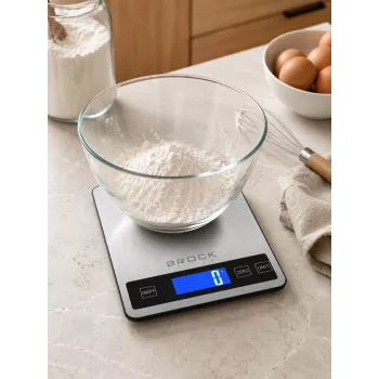 Brock SKS 1008 liela izmēra digitālie virtuves svari ar LED displeju