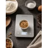 Brock SKS 1009 digitālie virtuves svari ar LED displeju, 5 kg ietilpība, 1 g precizitāte, rūdīta stikla platforma, melni