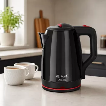 Brock WK 5518 BK elektriskā tējkanna 2,0L 1500W melna ar 360° bezvadu pamatni