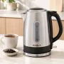 Brock WK 9903 SS elektriskā tējkanna 1,7L 2200W melna/nerūsējošais tērauds ar 360° pamatni