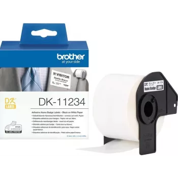 Brother DK-11234 pašlīmējošu etiķešu rullis - 60mm x 86mm, 600 etiķetes, pastāvīga līme, tiešā termiskā druka, QL sērijas printeriem