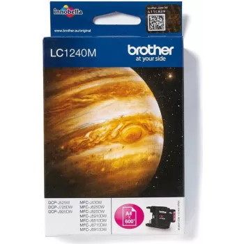 Brother LC-1240M oriģinālā fuksijas krāsas tintes kasetne – 600 lappuses, tintes printerim, LC-1240 sērija BROLC1240M