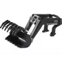 BRUDER Front Loader Attachment for 3000 Series Tractor, 1:16 Scale, Yellow/Black