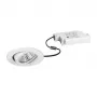 Brumberg 39353073 DAMITA LED Ceiling Spotlight Round White 6W 230V IP65 Swiveling Phase-Cut Dimmable 3000K Warm White