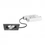 BRUMBERG 39365153 LED Iebūvējamais Prožektoru Komplekts BB05 Kvadrātveida Niķeļa Matēts 6W 230V Fāzes Dimmējams 3000K 450lm 38° Grozāms