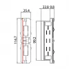 Brumberg 87114080 elektriskais savienotājs, melns