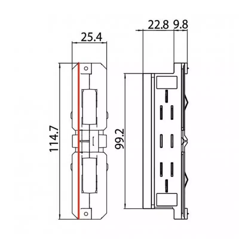 Brumberg 87114080 elektriskais savienotājs, melns