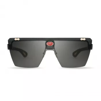 BUGATTI MAN 01A-RG Saulesbrilles Pilots Aviators Acetāts Melns Pelēks UV400