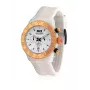 BULTACO H1PW43C-CW1 Sieviešu analogais kvarca pulkstenis 43mm balta ādas siksniņa