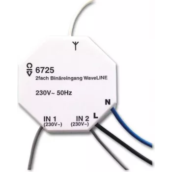 Busch-Jaeger 6725 2 kanālu komutācijas/gaišuma regulēšanas aktors, iemontējams, 230V, free@home