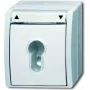 Busch-Jaeger Ocean 2712 SLW-54 virsapmetuma SCHUKO kontaktligzda, IP44, balta 2CKA001101A0924