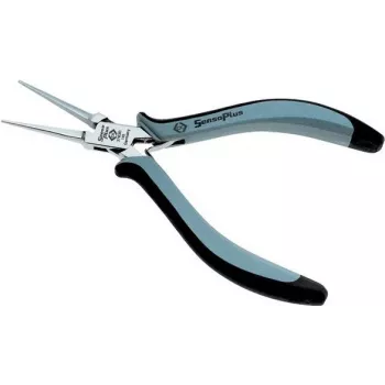 C.K Tools SensoPlus precīzijas smailknaibles 145 mm melnas/zilas T3783D