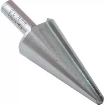 C.K Tools T3014 HSS pakāpju urbis 6-26 mm, 10 pakāpieni, 3 plakanu malu kāts, 80 mm garums