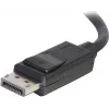 C2G 5.0m DisplayPort kabelis ar fiksatoriem, vīrišķais uz vīrišķo, melns 84403
