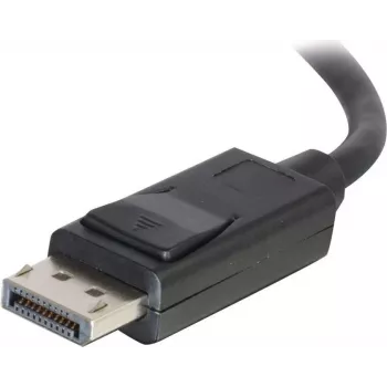 C2G 5.0m DisplayPort kabelis ar fiksatoriem, vīrišķais uz vīrišķo, melns 84403