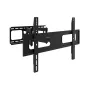 CABLETECH Universal Full-Motion TV Mount 37 inch-80 inch, 50 kg, VESA līdz 600x400, ±60° grozāms, +5°/-15° slīps, 62-466 mm no sienas, melns